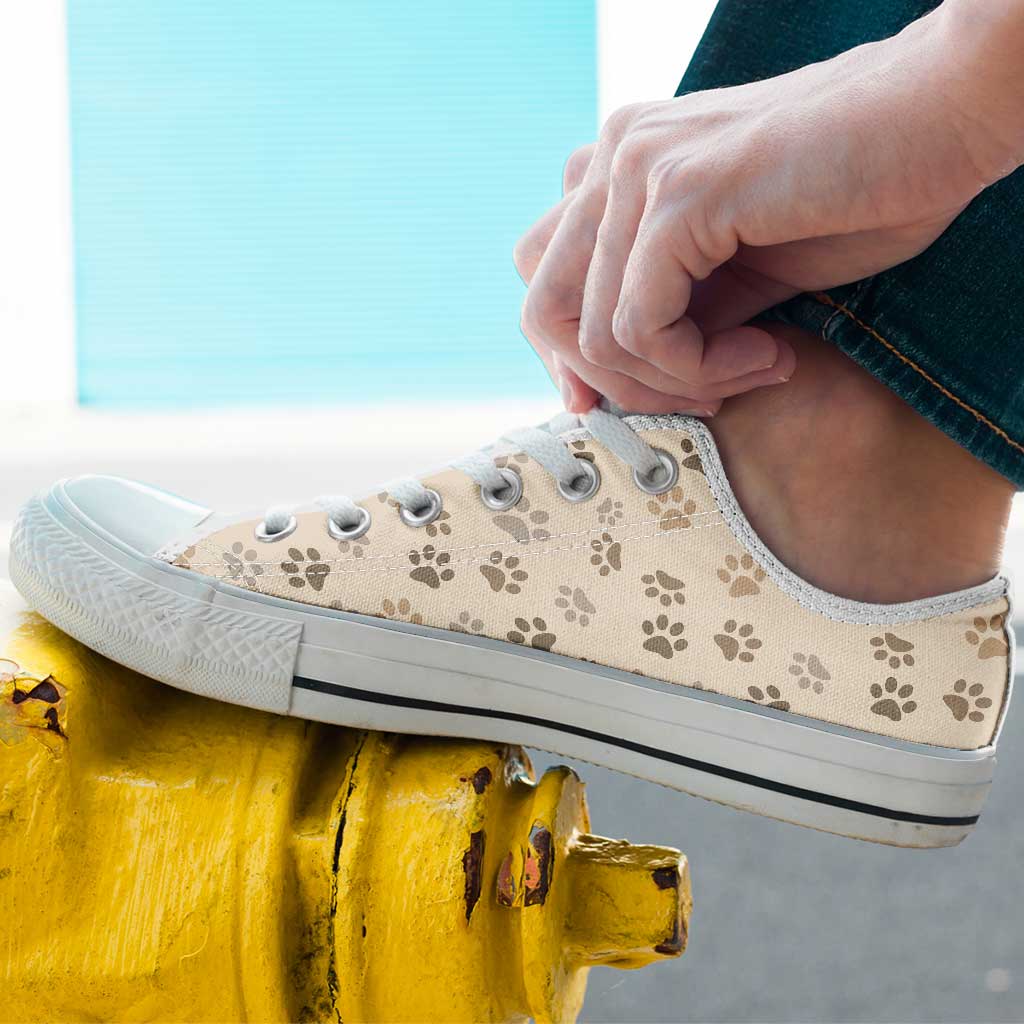 Those We Love Don't Go Away - Personalized Dog Low Top Shoes