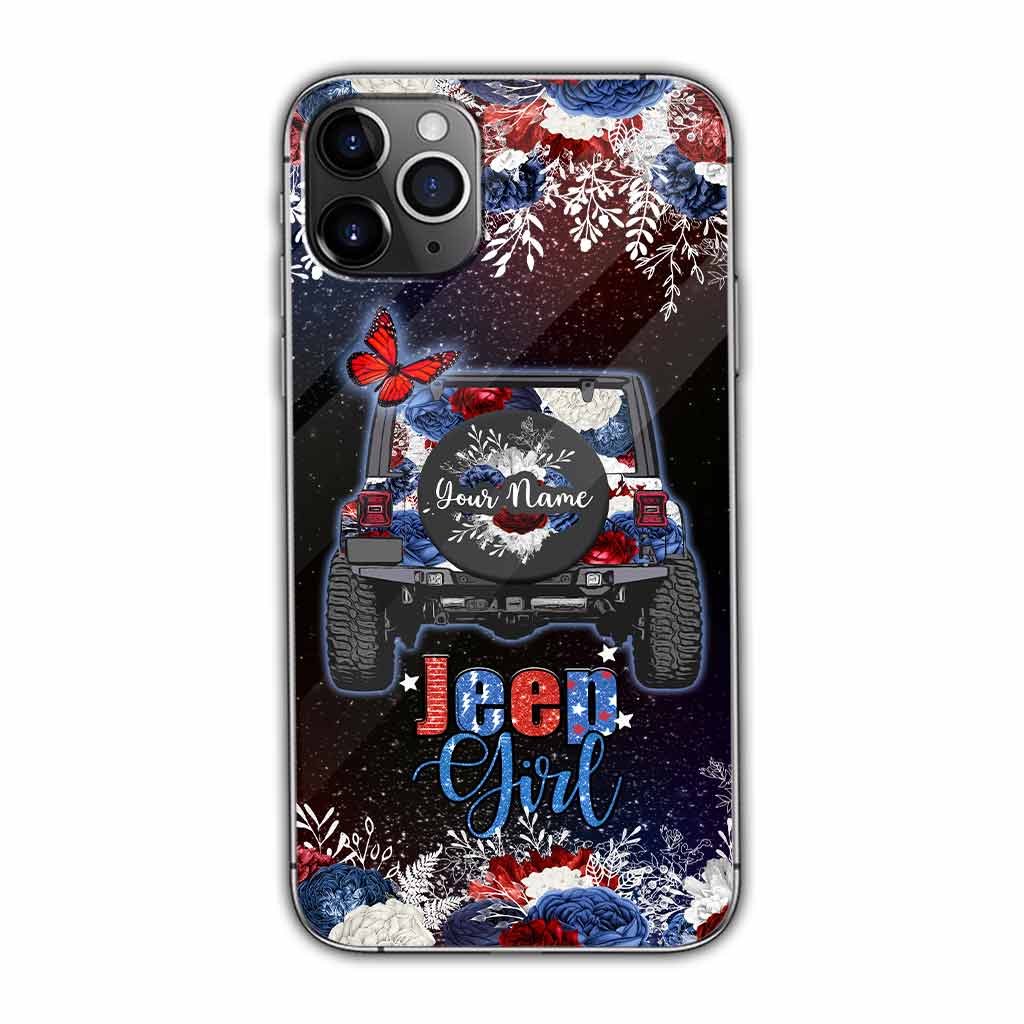 American Girl - Personalized Independence Day Car Phone Case