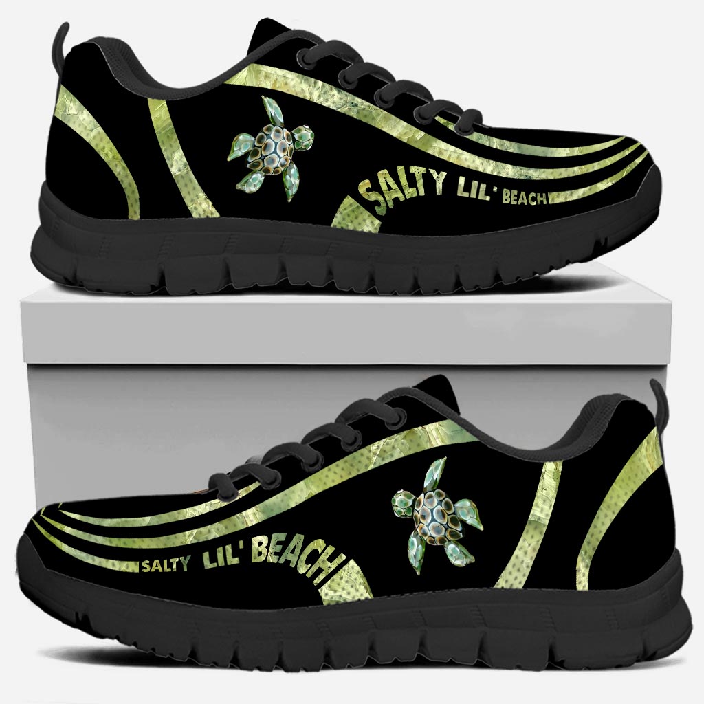 Salty Lil' Beach 3D Printed - Turtle Sneakers