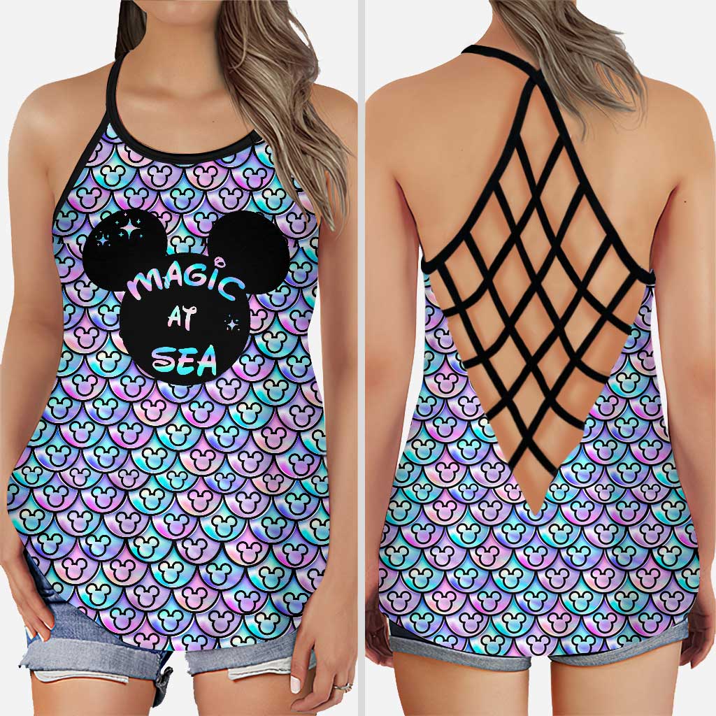 Magic At Sea - Mouse Cross Tank Top and Leggings
