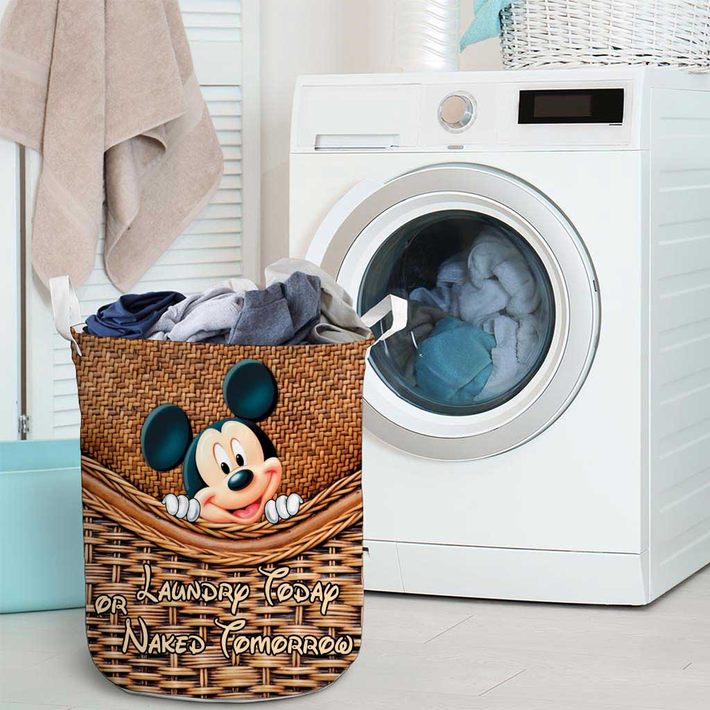Laundry Today - Mouse Storage Basket With 3D Pattern Print