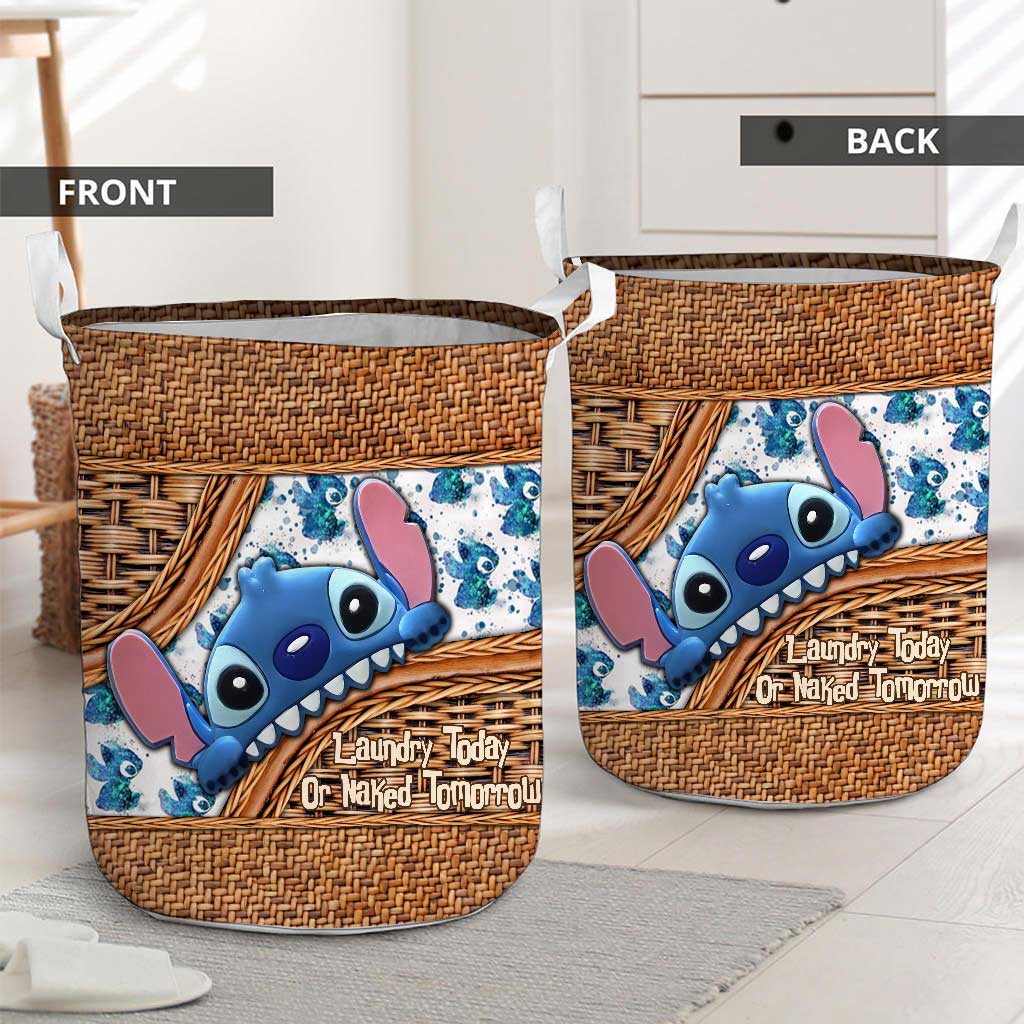 Laundry Today - Ohana Storage Basket With 3D Pattern Print