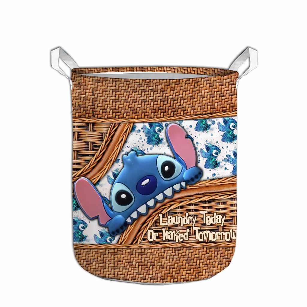 Laundry Today - Ohana Storage Basket With 3D Pattern Print