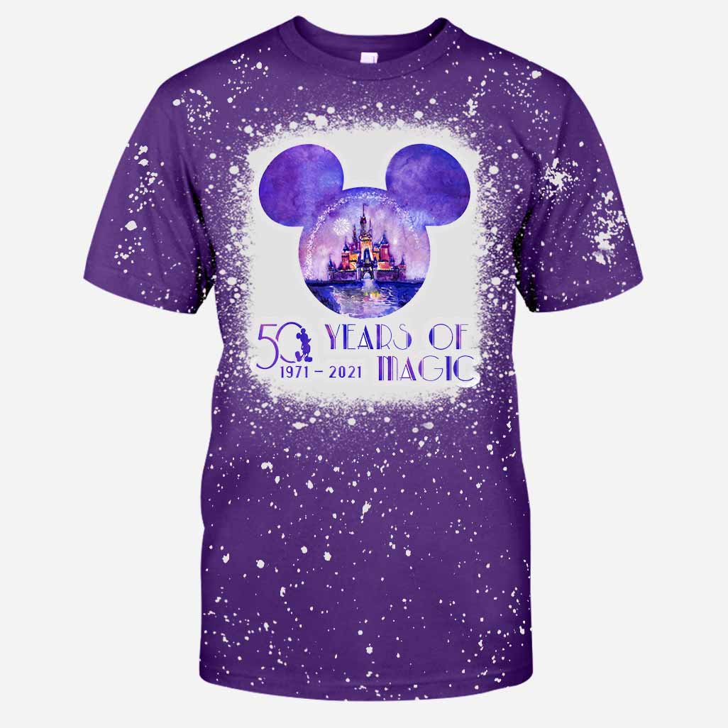 50 Years Of Magic - Mouse Handmade Bleached Shirts