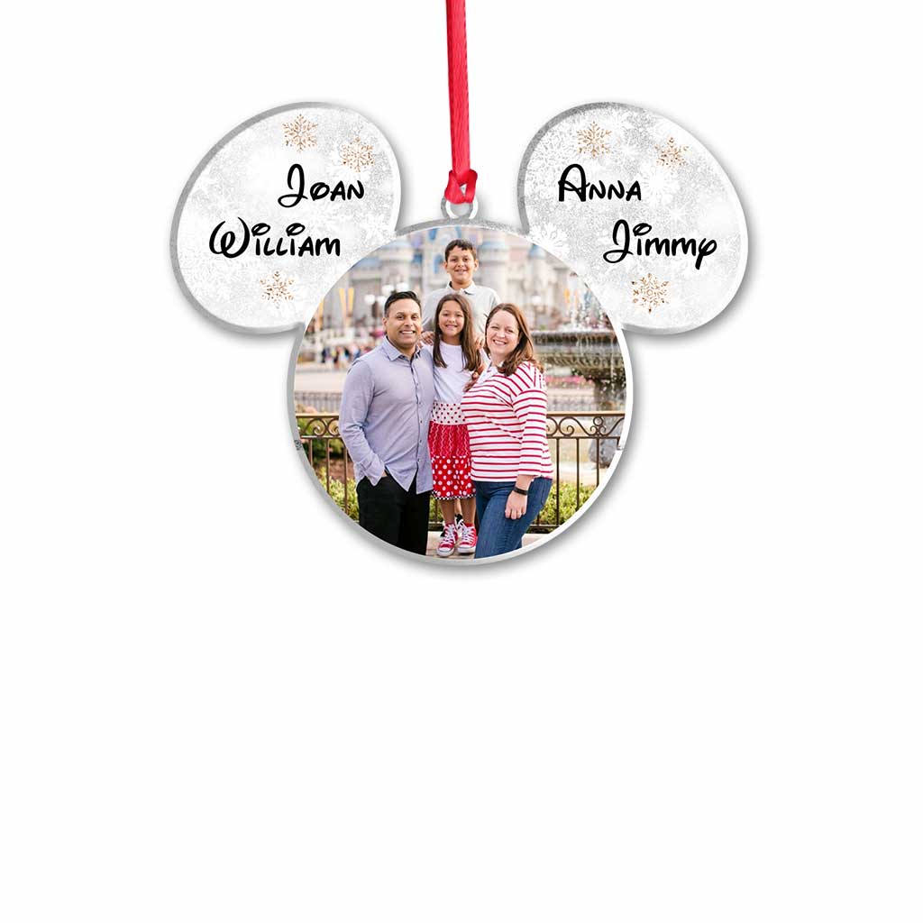 You & Me - Personalized Christmas Mouse Ornament (Printed On Both Sides)
