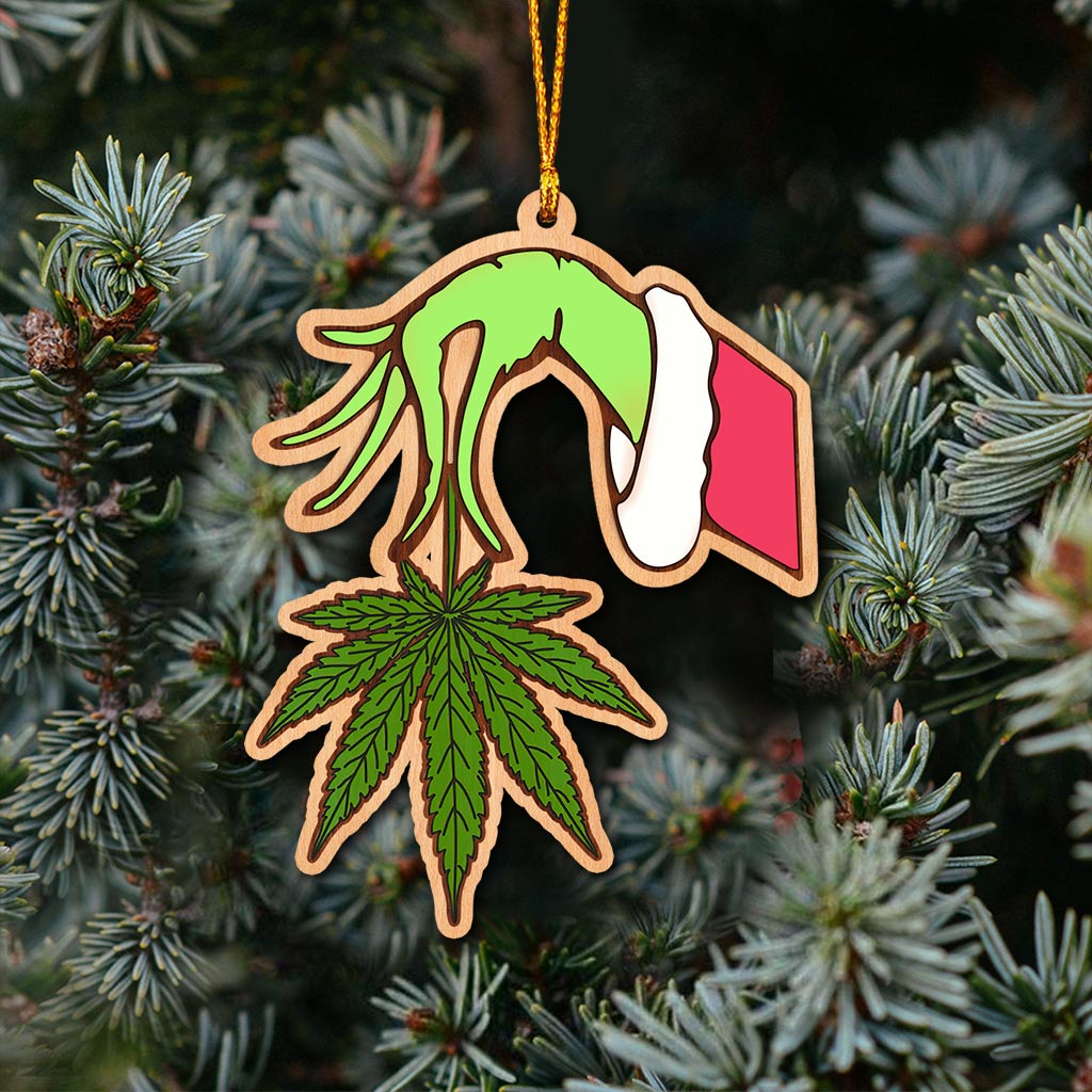 Get High Colorful - Personalized Christmas Weed Ornament (Printed On Both Sides)
