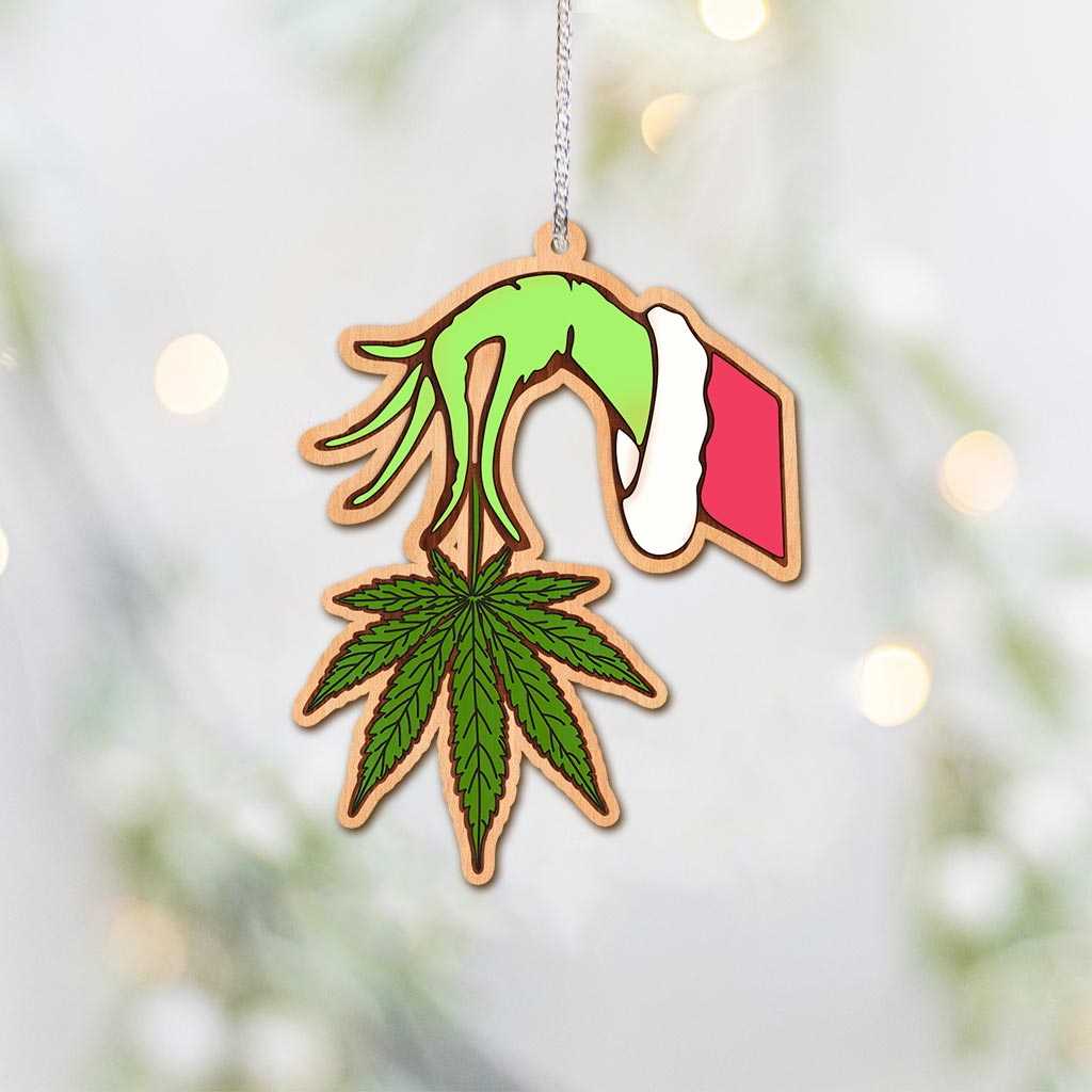 Get High Colorful - Personalized Christmas Weed Ornament (Printed On Both Sides)