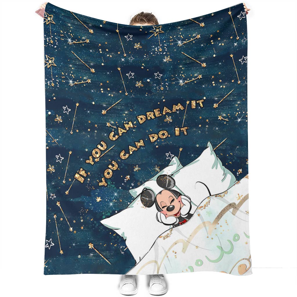 If You Can Dream It - Personalized Mouse Blanket