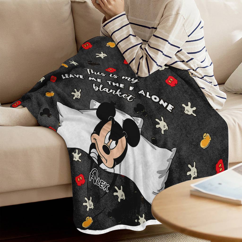 This Is My Leave Me Alone Blanket - Personalized Mouse Blanket