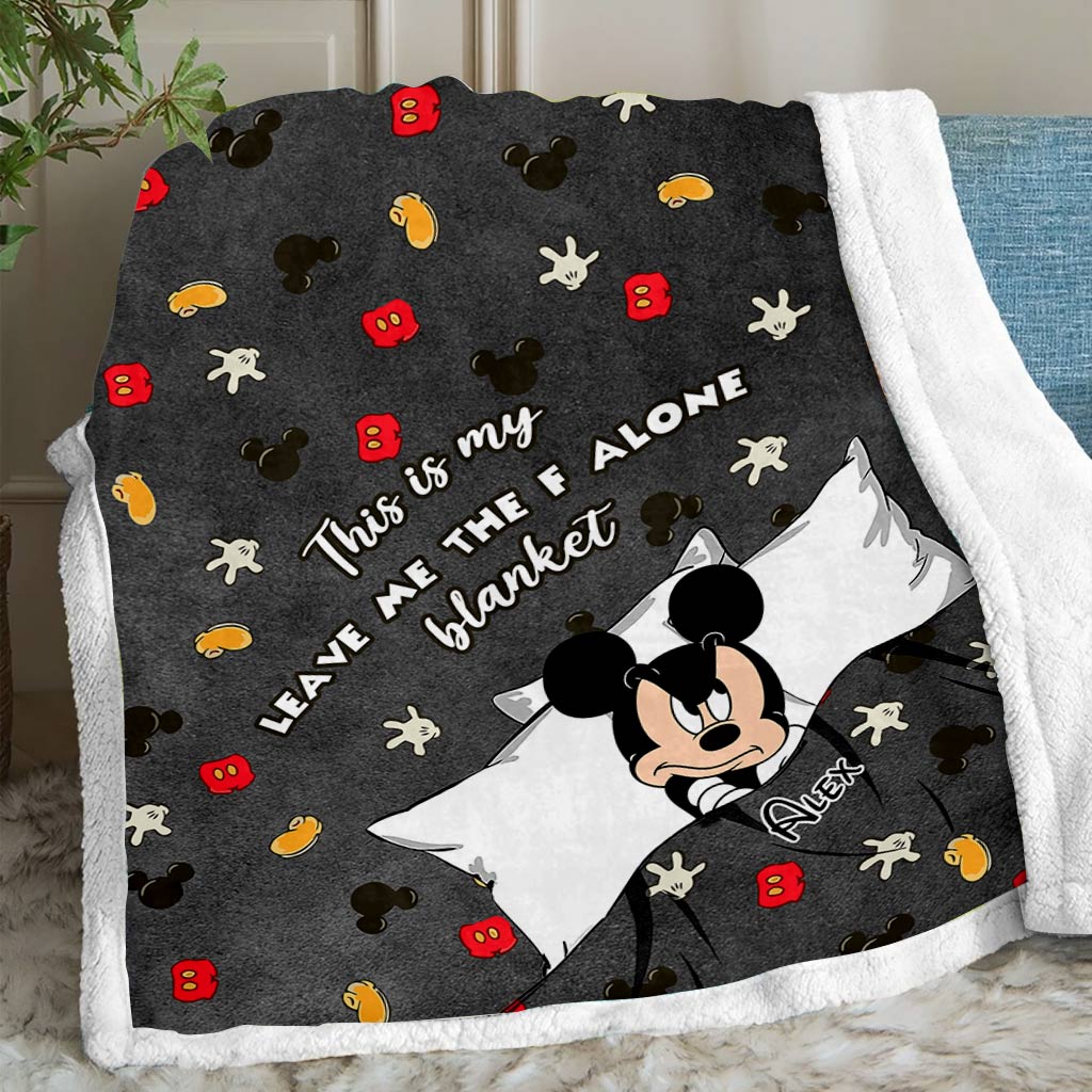 This Is My Leave Me Alone Blanket - Personalized Mouse Blanket