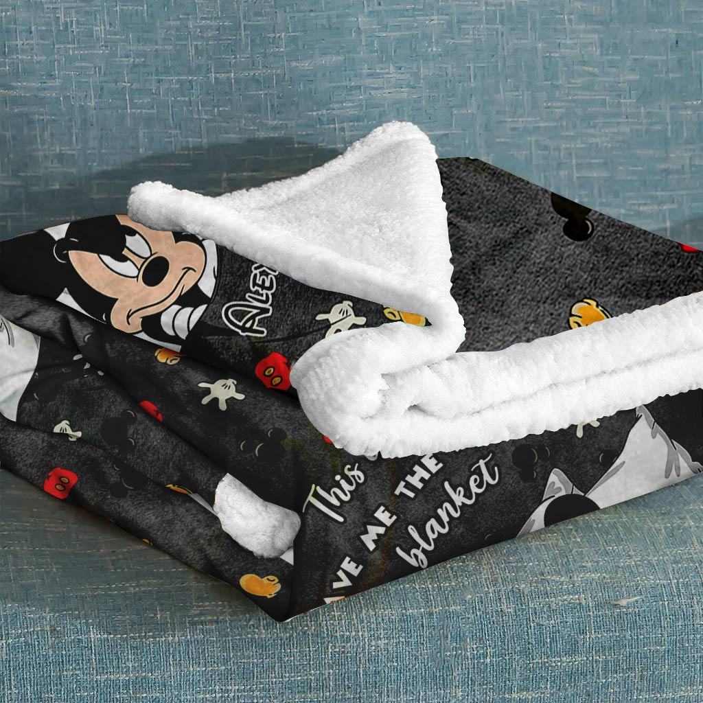 This Is My Leave Me Alone Blanket - Personalized Mouse Blanket