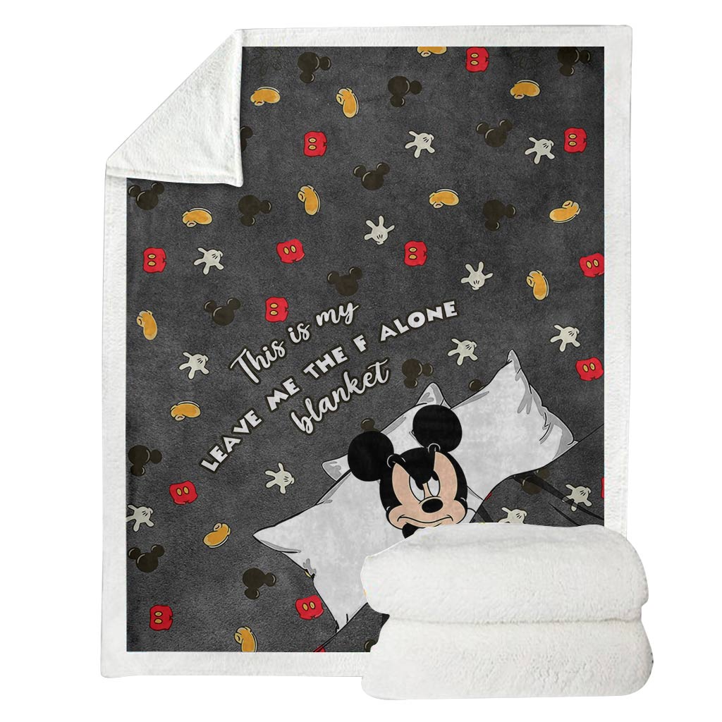 This Is My Leave Me Alone Blanket - Personalized Mouse Blanket