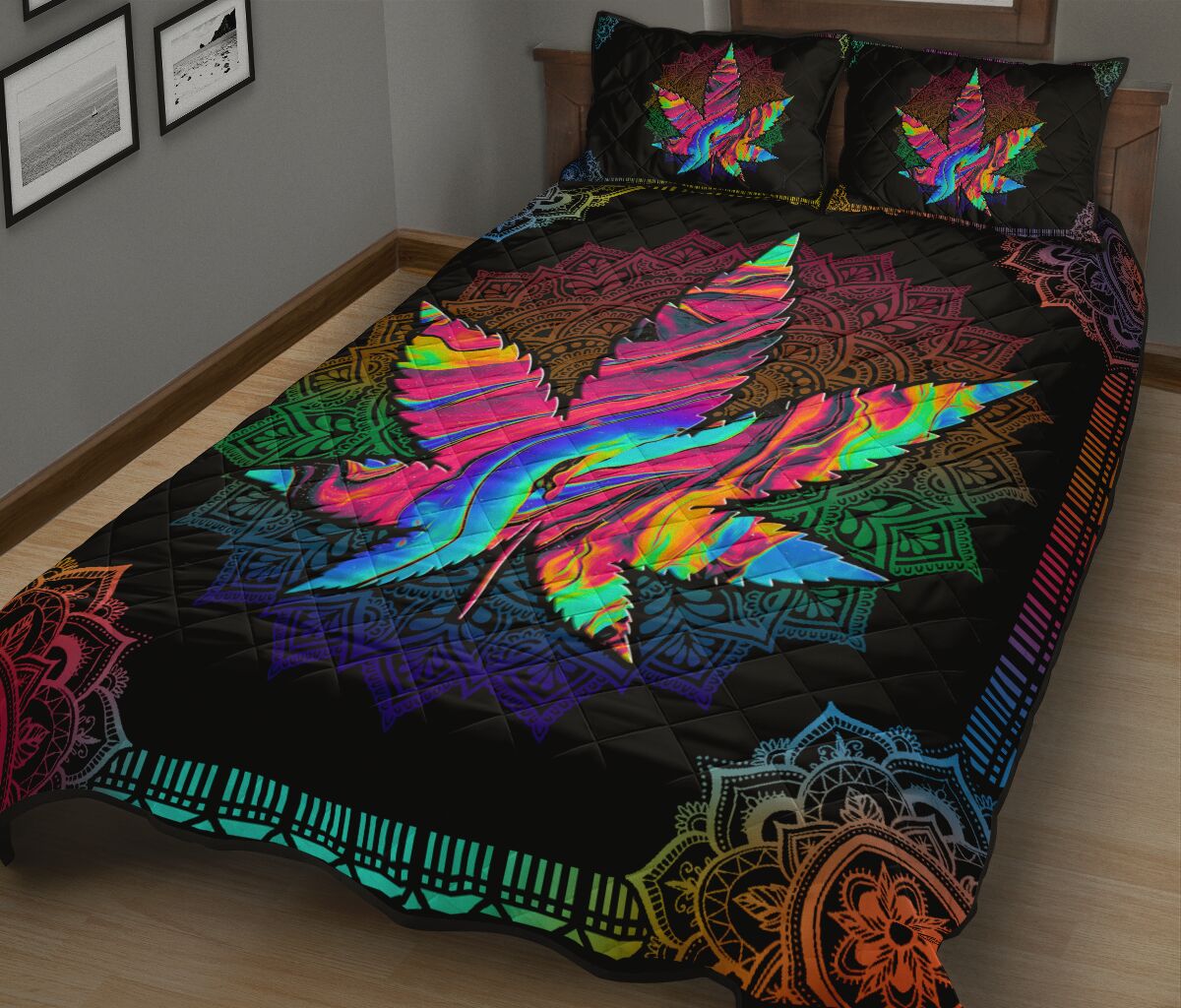 Colorful Mandala - Weed Quilt Set 0822