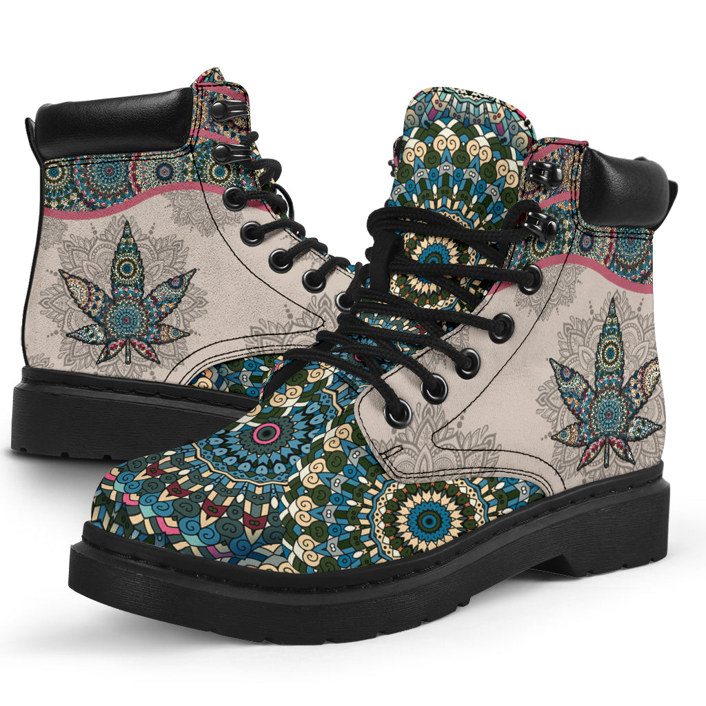 Vintage Mandala - Weed All Season Boots 0822