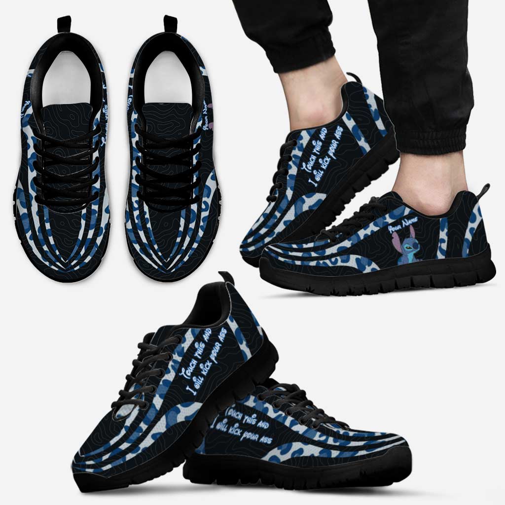 Touch This And I Will Kick Your Ass - Personalized Ohana Sneakers