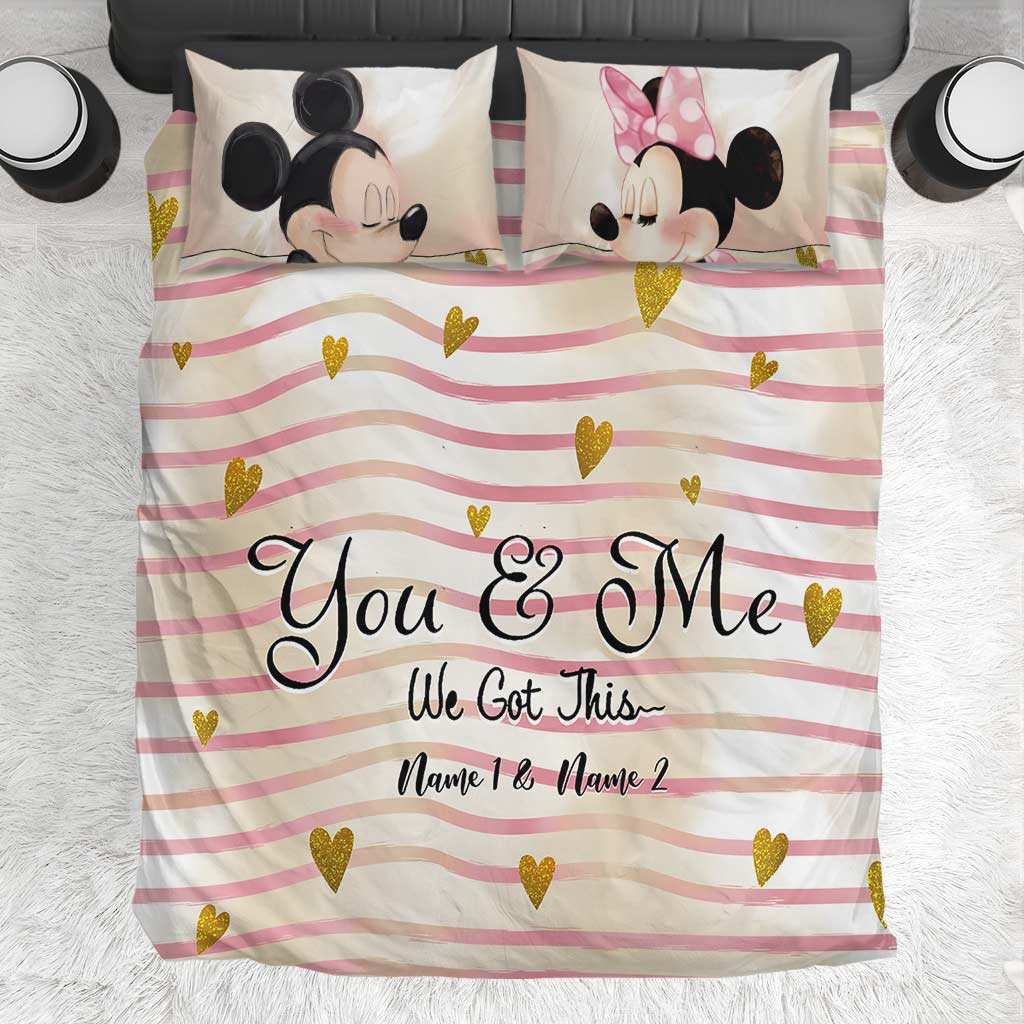 You And Me We Got This - Personalized Mouse Bedding Set