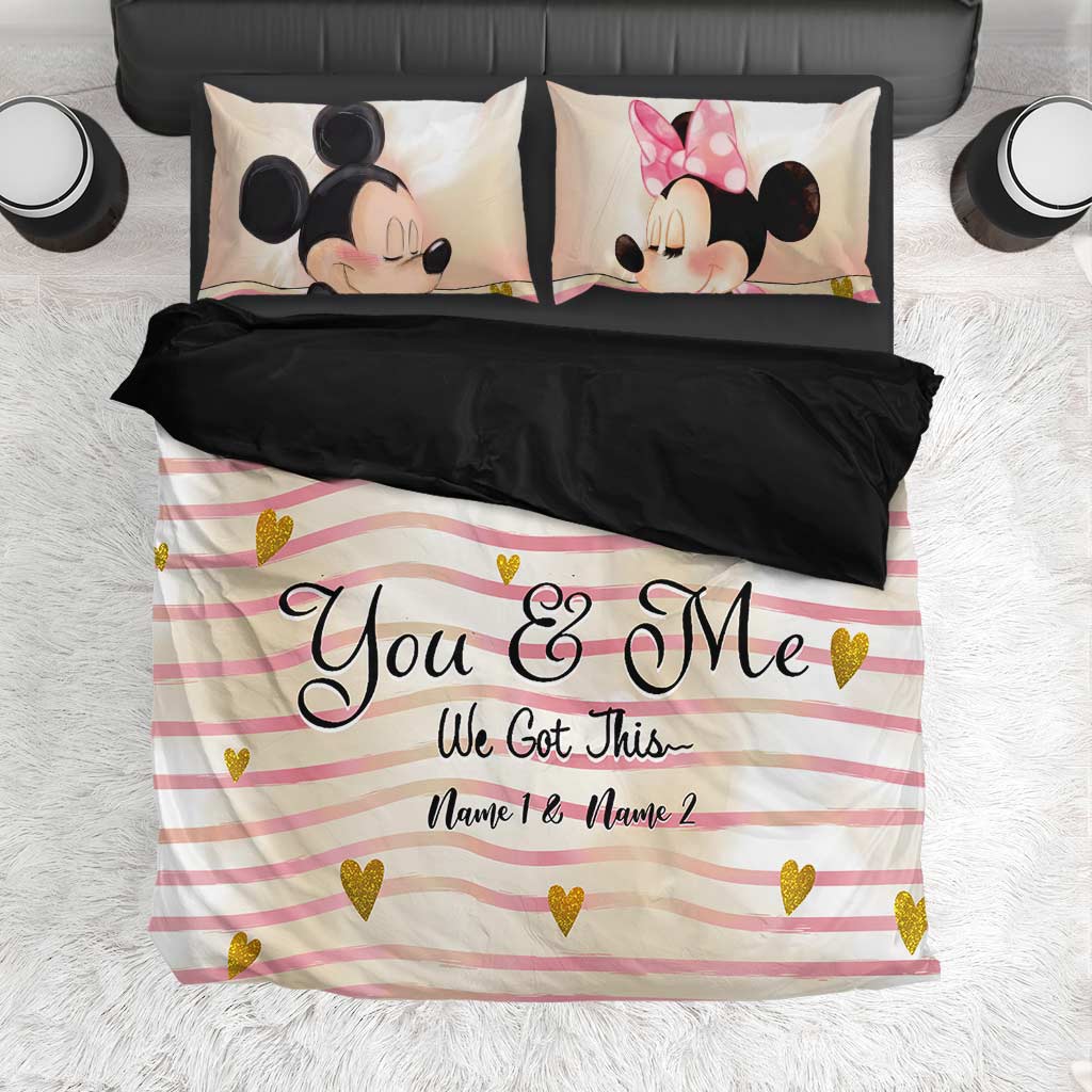 You And Me We Got This - Personalized Mouse Bedding Set
