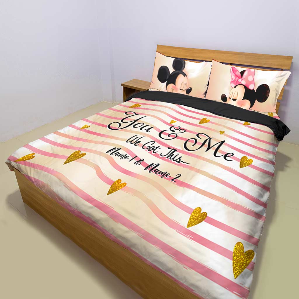 You And Me We Got This - Personalized Mouse Bedding Set