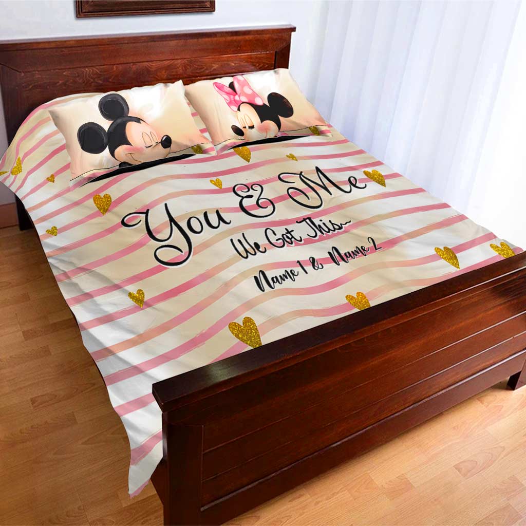 You And Me We Got This - Personalized Mouse Bedding Set