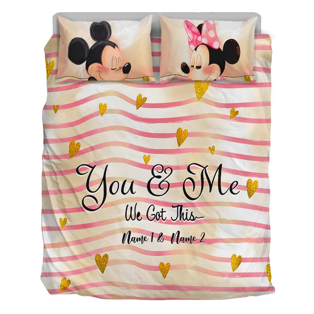 You And Me We Got This - Personalized Mouse Bedding Set