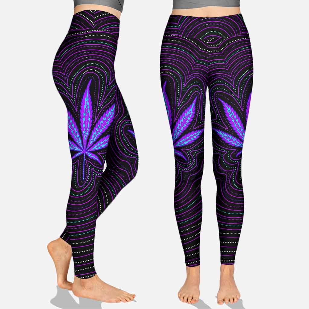 Just Hit It - Personalized Weed Cross Tank Top and Leggings