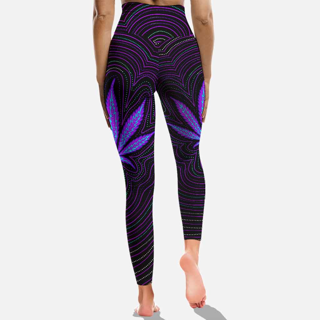 Just Hit It - Personalized Weed Cross Tank Top and Leggings