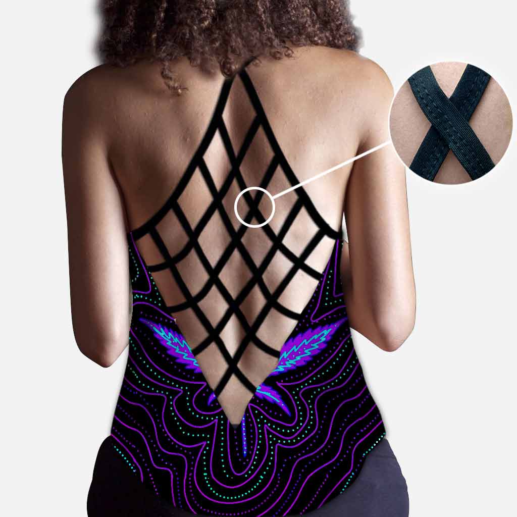 Just Hit It - Personalized Weed Cross Tank Top and Leggings