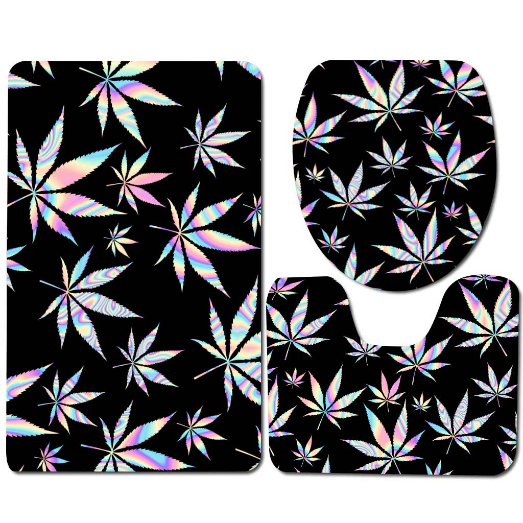 Magic Leaf - Weed 3 Pieces Bathroom Mats Set