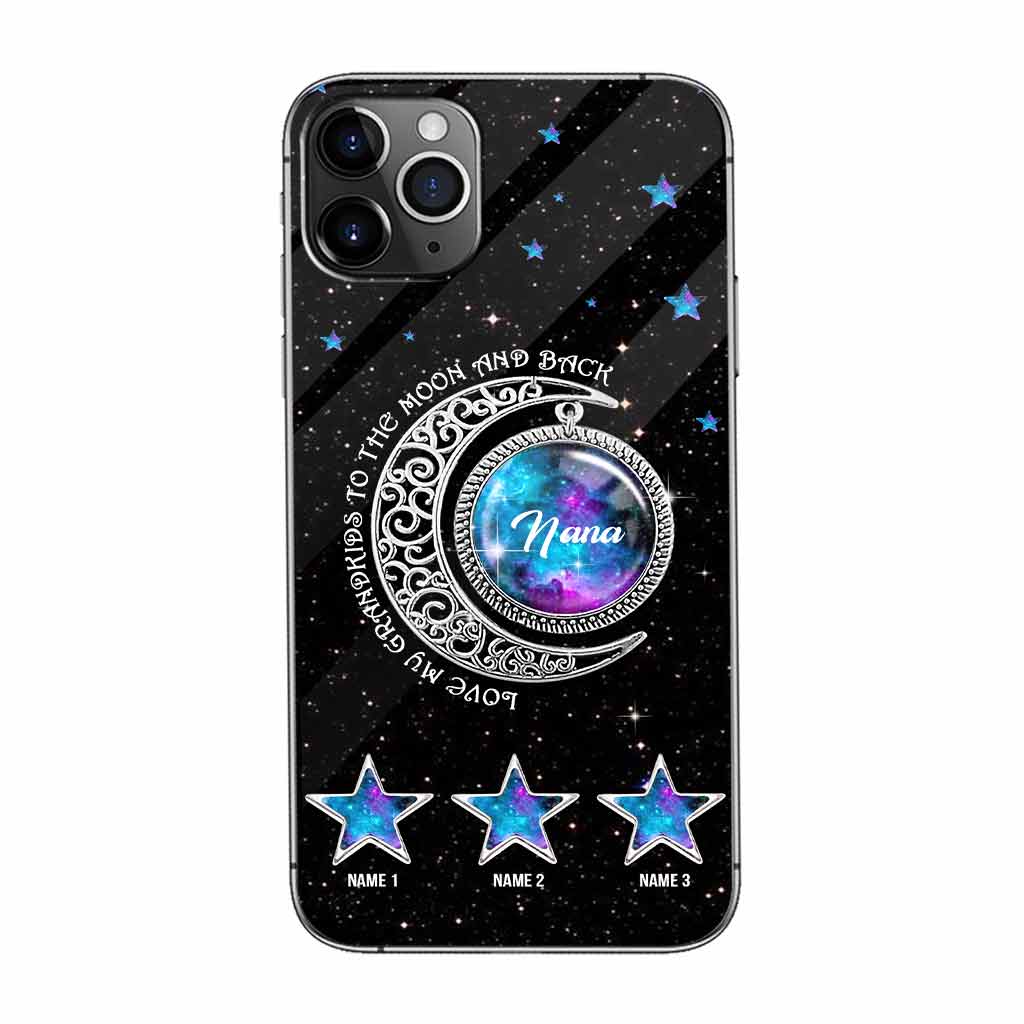 Love My Grandchildren To The Moon And Back - Grandma Personalized Phone Case