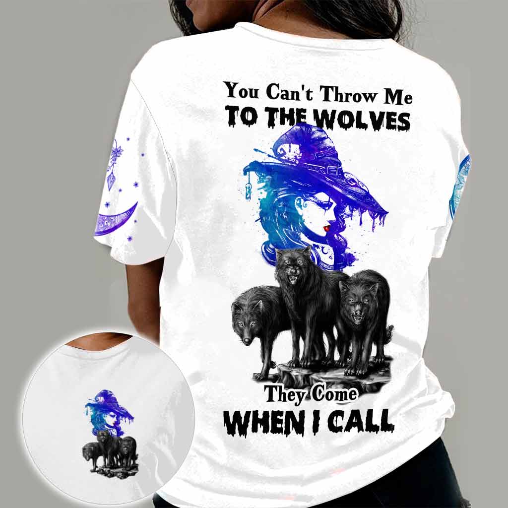 Witch Wolf You Can't Throw Me All Over T-shirt and Hoodie
