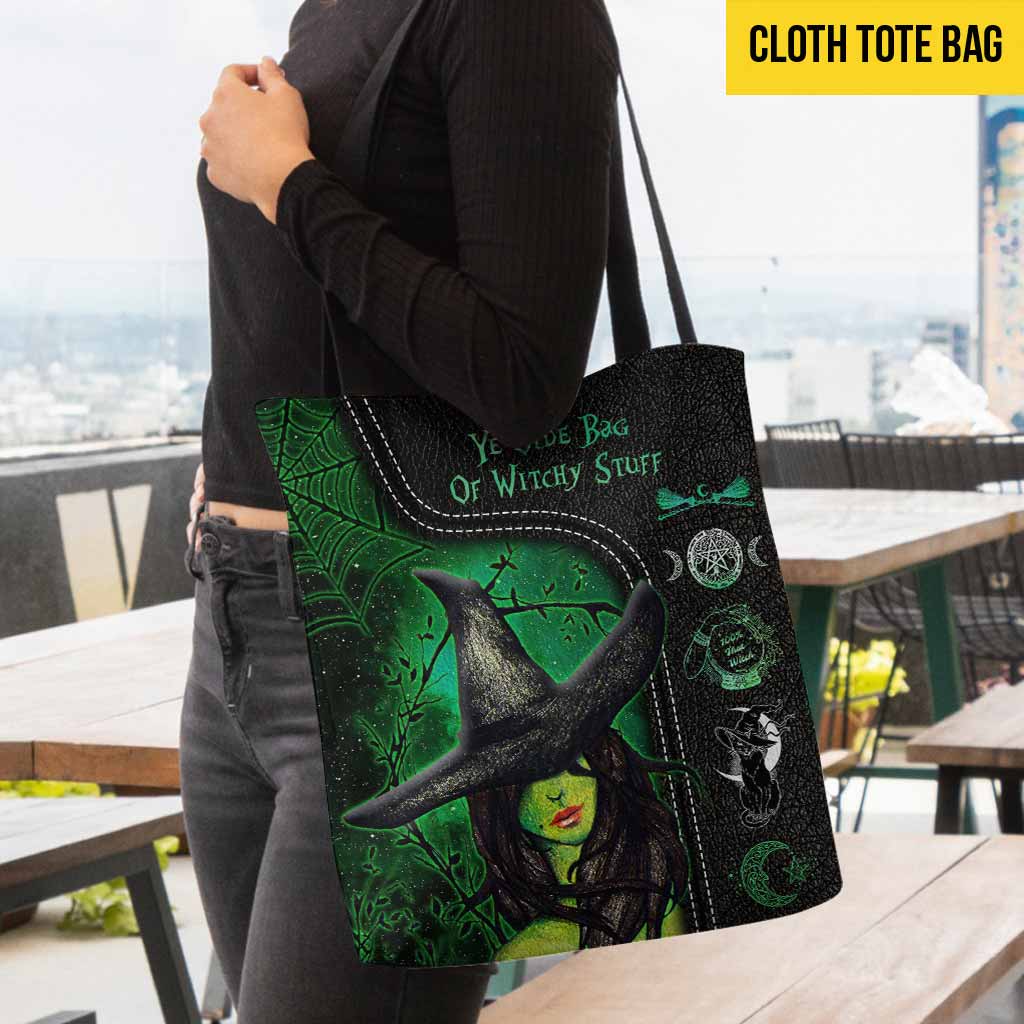 Ye Olde Bag Of Witchy Stuff - Witch Tote Bag