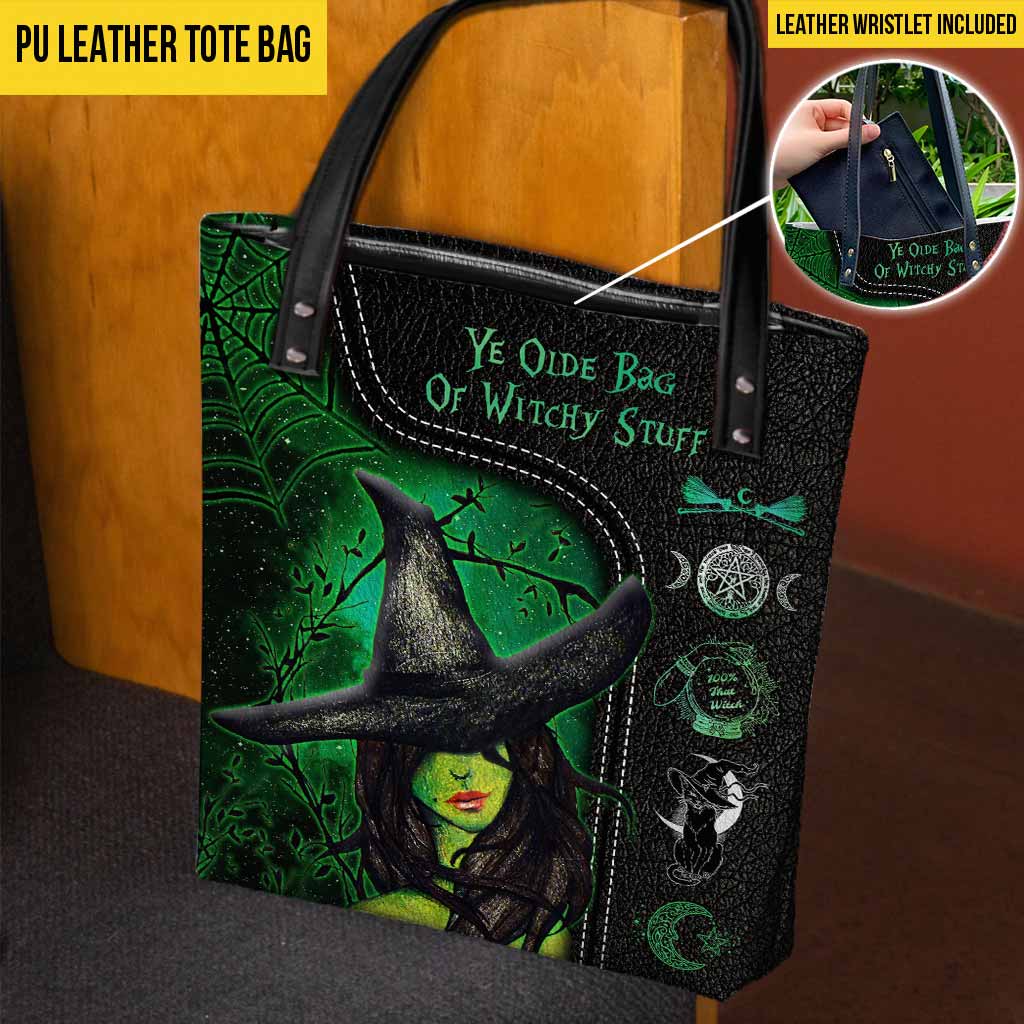 Ye Olde Bag Of Witchy Stuff - Witch Tote Bag