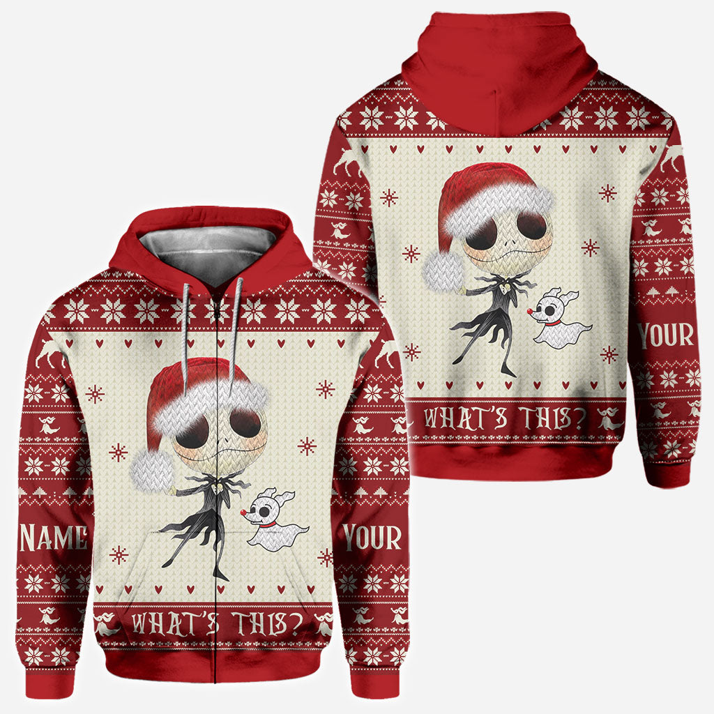 What's This - Personalized Christmas Nightmare All Over T-shirt and Hoodie