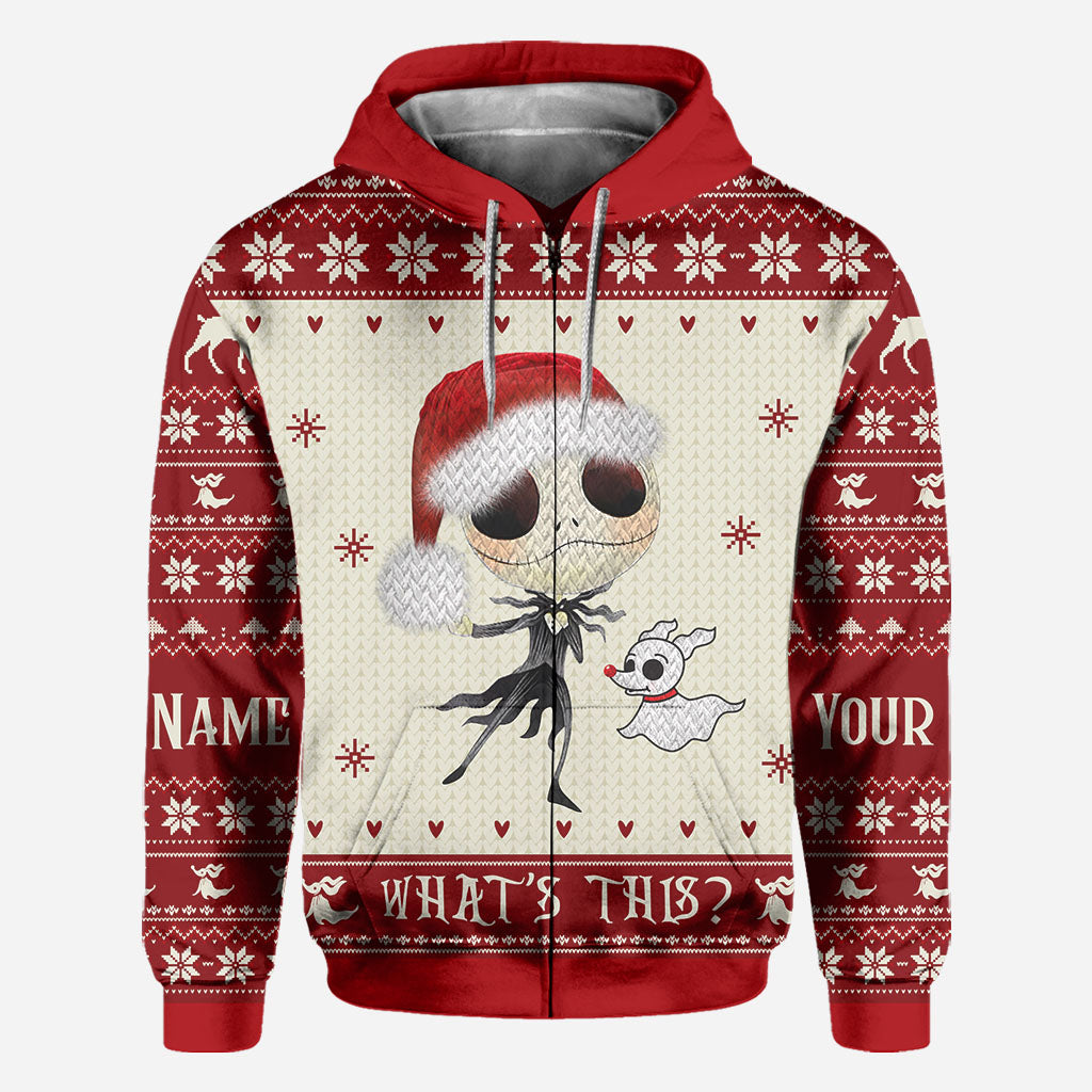 What's This - Personalized Christmas Nightmare All Over T-shirt and Hoodie