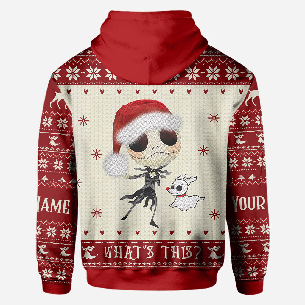 What's This - Personalized Christmas Nightmare All Over T-shirt and Hoodie