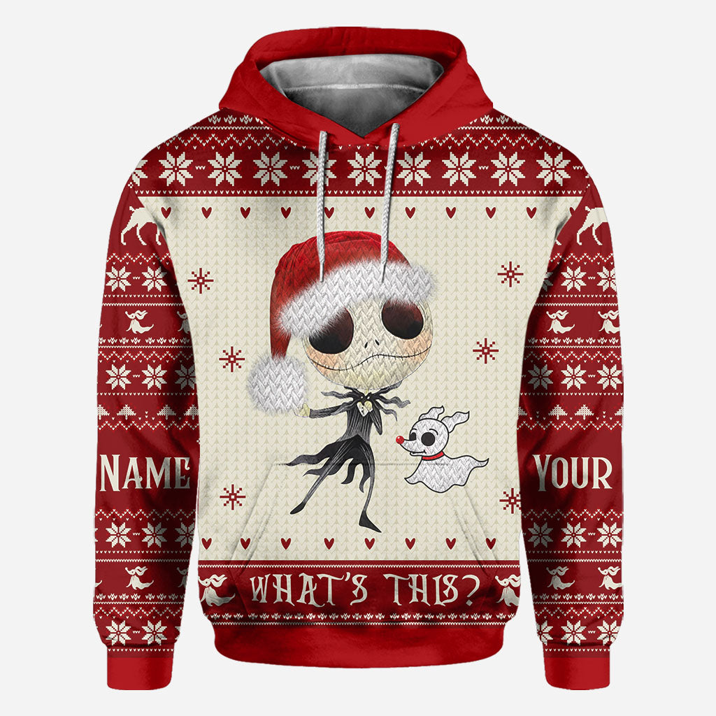 What's This - Personalized Christmas Nightmare All Over T-shirt and Hoodie