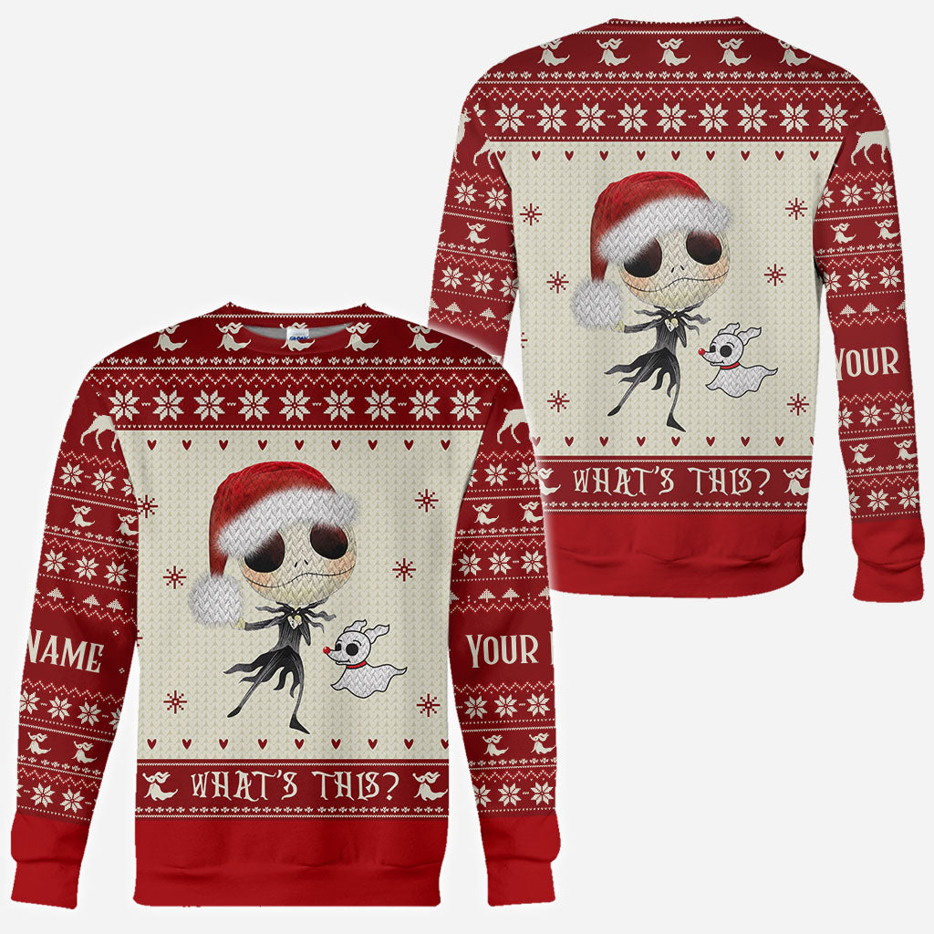 What's This - Personalized Christmas Nightmare All Over T-shirt and Hoodie
