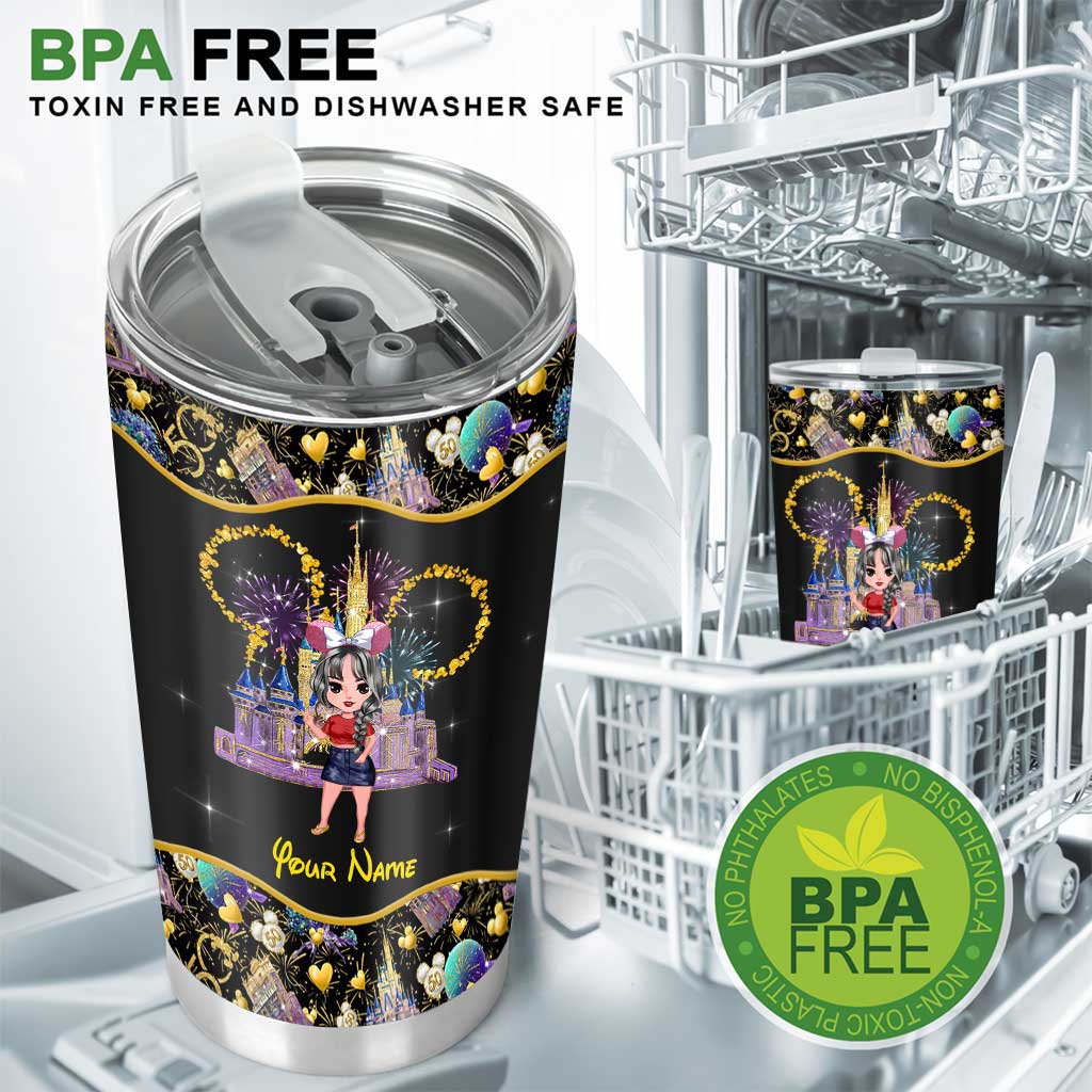 And I Think To Myself What A Wonderful World - Personalized Mouse Tumbler