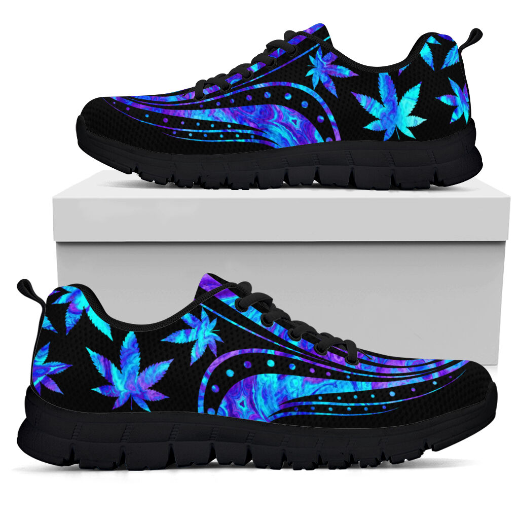 Vintage Blue Mandala - Weed Sneakers 0822