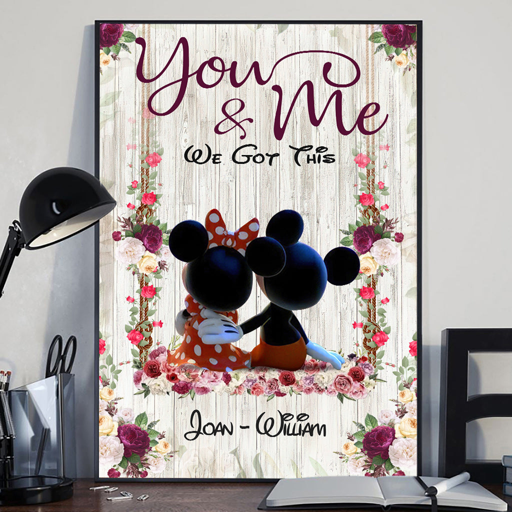 You & Me - Personalized Mouse Canvas And Poster