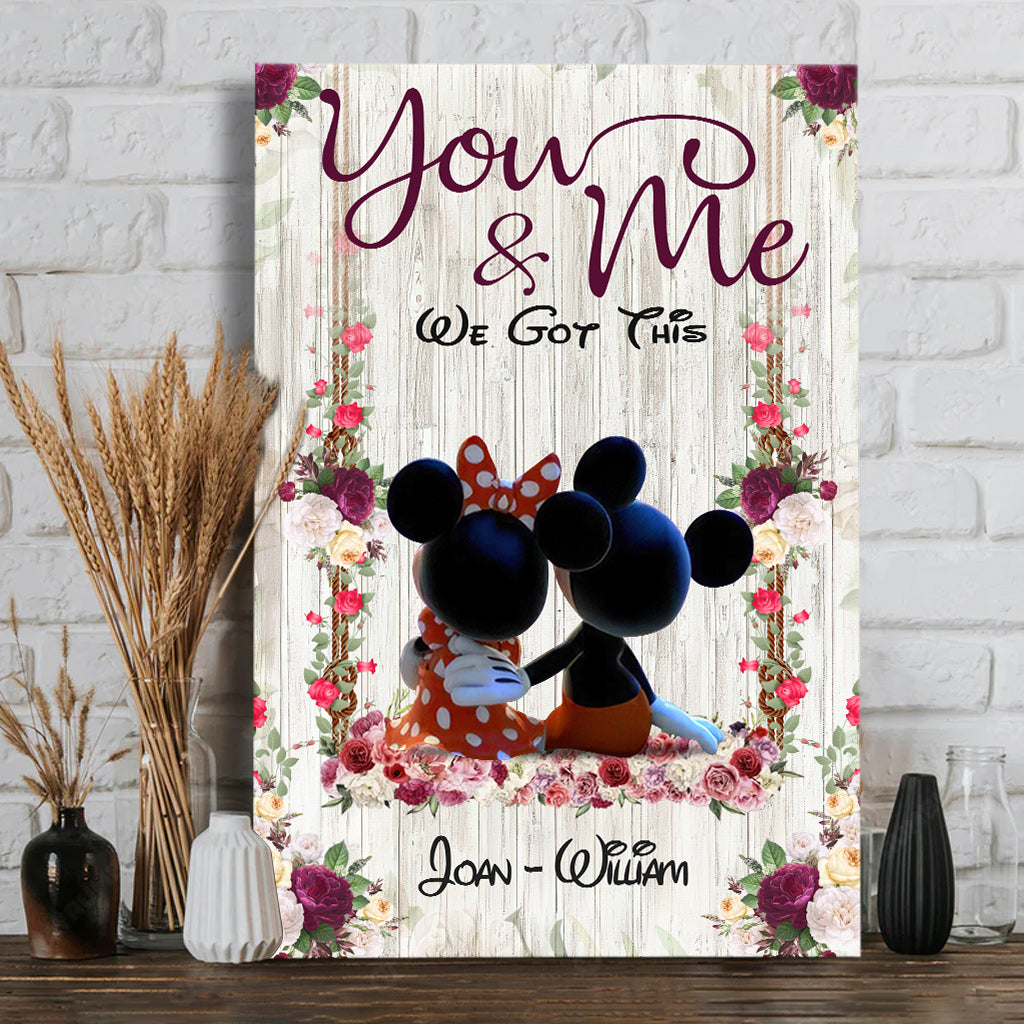 You & Me - Personalized Mouse Canvas And Poster