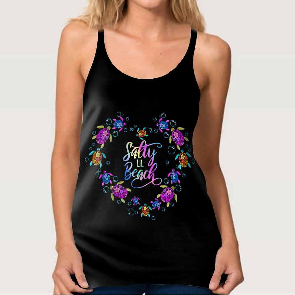 Salty Lil' Beach - Turtle Cross Tank Top