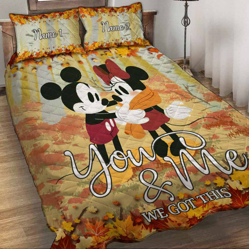 You & Me We Got This - Personalized Mouse Quilt Set
