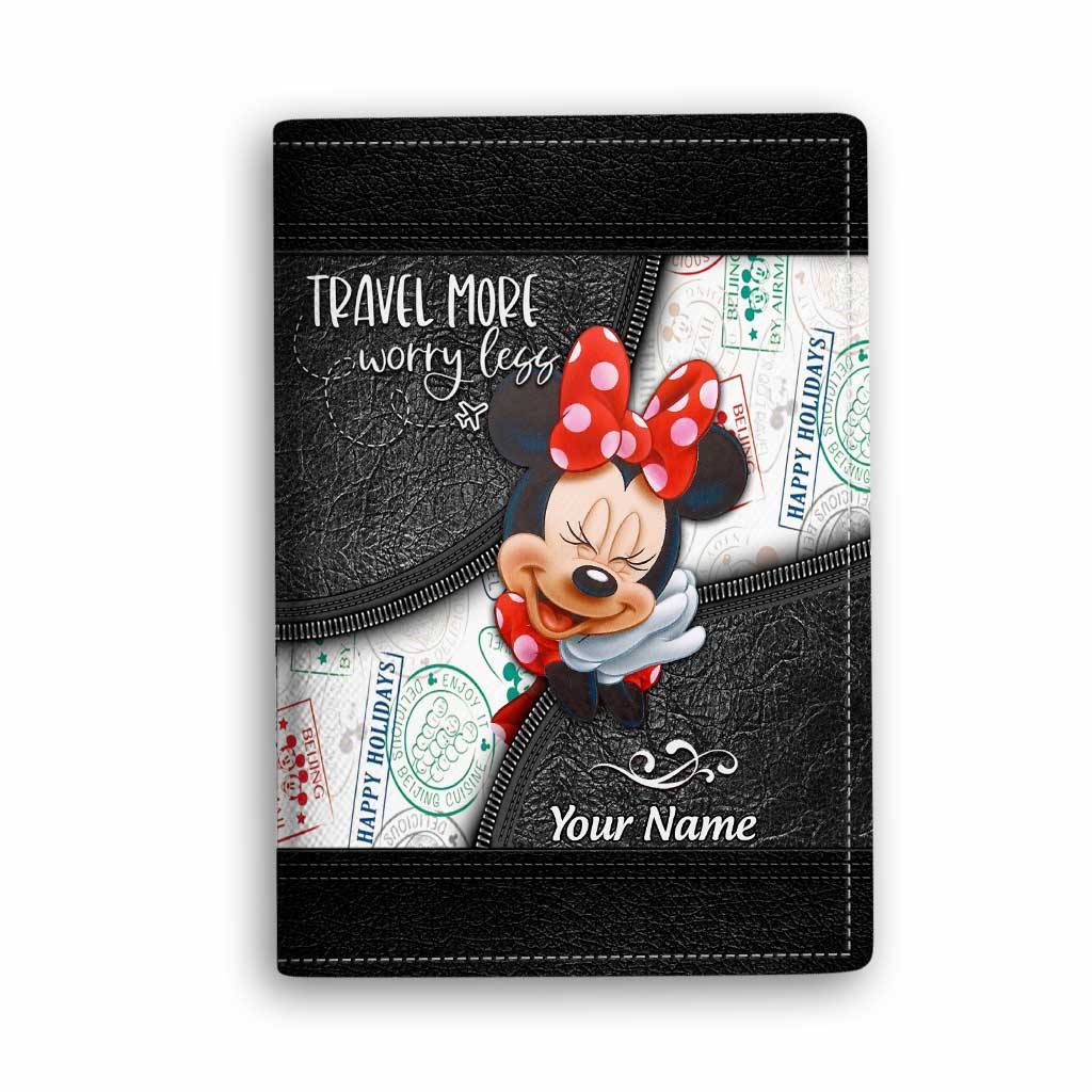 Travel More Worry Less - Personalized Mouse Passport Holder