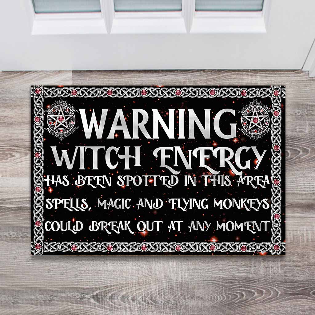 Warning Witch Energy Has Been Spotted Doormat
