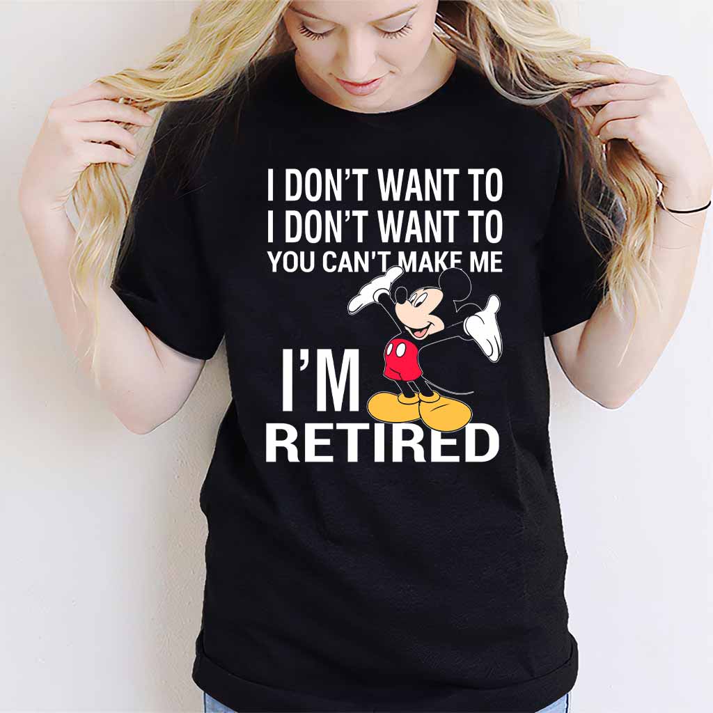 I'm Retired - Mouse T-shirt and Hoodie 112021