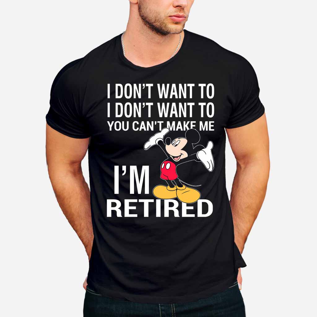 I'm Retired - Mouse T-shirt and Hoodie 112021