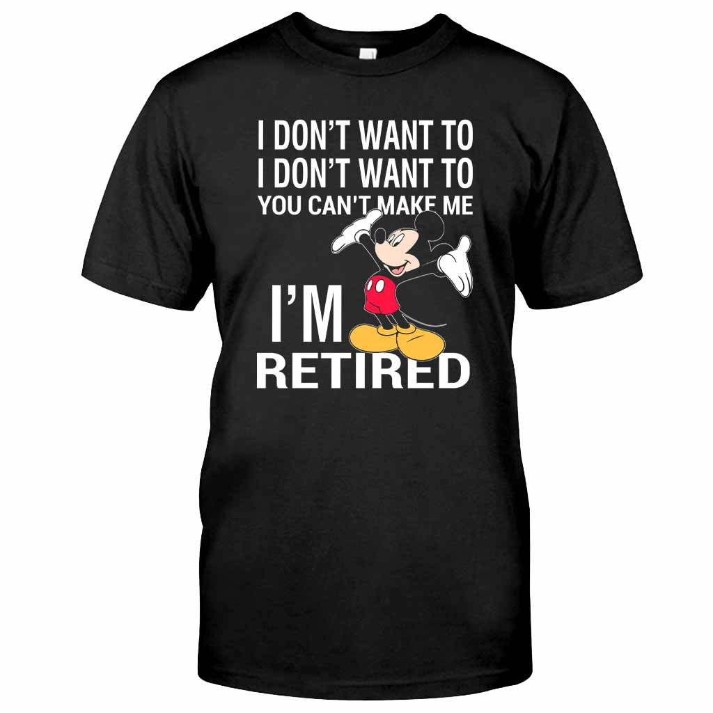 I'm Retired - Mouse T-shirt and Hoodie 112021