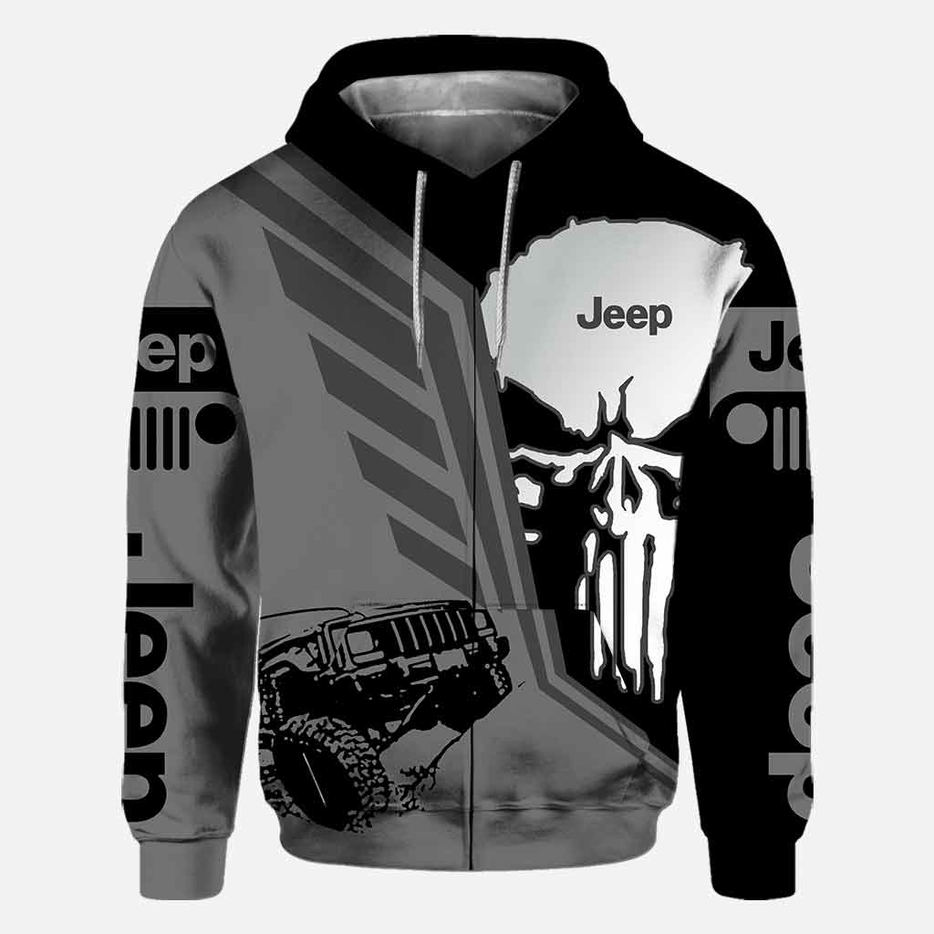 Jp And Skull Car - All Over T-shirt and Hoodie 1121