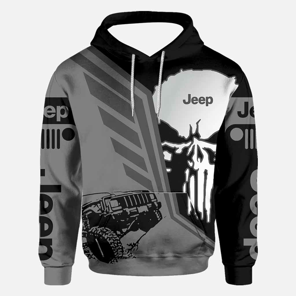 Jp And Skull Car - All Over T-shirt and Hoodie 1121